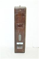 Lot 3408 - Wooden vending machine (slim body), brown - 3d