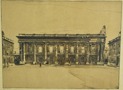 Lot 1132 - William Nicholson (1872-1949) four lithographs of Oxford buildings, pub. Stafford Gallery 1905 with blindstamp