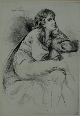 Lot 1130 - Francis Seymour Haden (1818-1910) etching - Thomas Haden 1864, 35cm x 24cm, in glazed frame