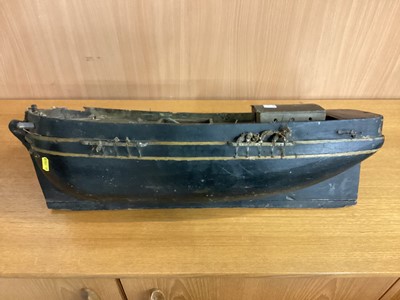 Lot 7 - Antique wooden model boat