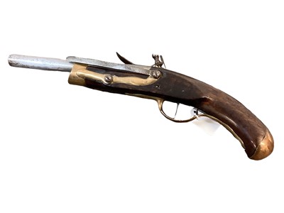 Lot 1011 - Napoleonic French naval Flintlock belt pistol