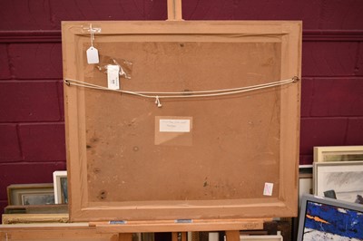 Lot 1587 - *Colin Moss (1914-2005) oil on board - Rainstorm