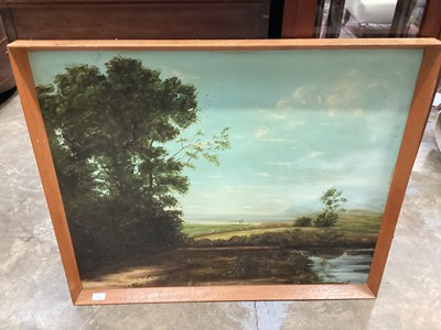Lot 109 - C. Burdick, Country landscape, signed oil on board