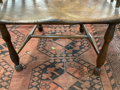 Lot 1610 - Late 18th century stickback armchair