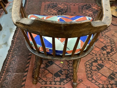 Lot 1610 - Late 18th century stickback armchair