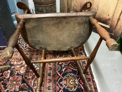 Lot 1610 - Late 18th century stickback armchair