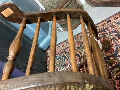 Lot 1610 - Late 18th century stickback armchair