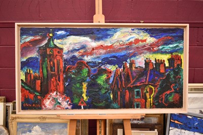 Lot 1545 - *Colin Moss (1914-2005), oil on canvas - Chevalier Street, Ipswich