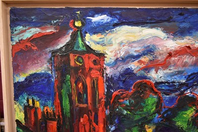 Lot 1545 - *Colin Moss (1914-2005), oil on canvas - Chevalier Street, Ipswich