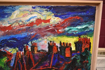 Lot 1545 - *Colin Moss (1914-2005), oil on canvas - Chevalier Street, Ipswich