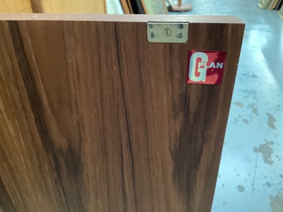 Lot 1342 - Mid century teak G Plan sideboard with four drawers and three cupboards, 206cm wide, 46cm deep, 78.5cm high