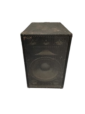 Lot 6 - Large speaker with two carrying handles. Approximately 76cm tall by 47cm wide.