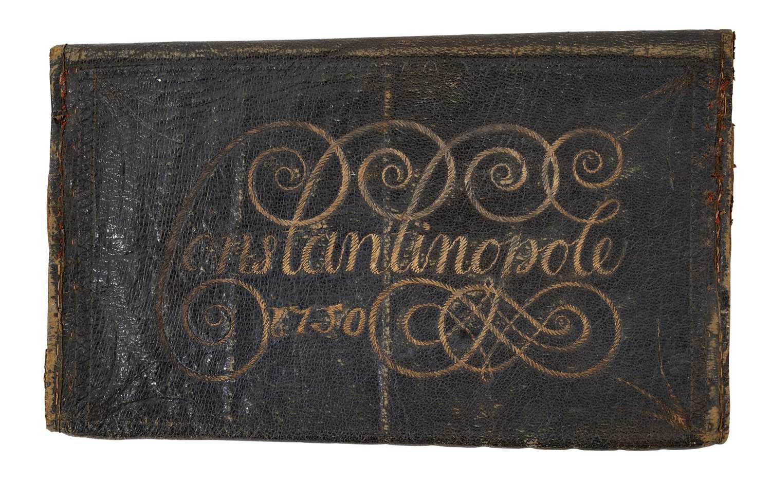 Lot 950 - Rare 18th century Turkish leather wallet