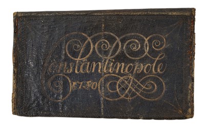Lot 950 - Rare 18th century Turkish leather wallet