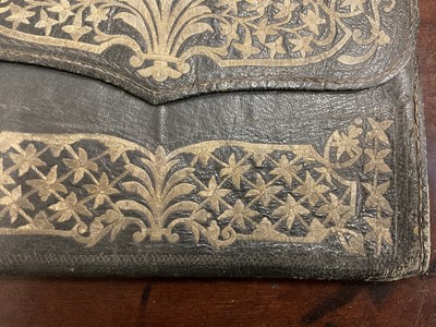 Lot 950 - Rare 18th century Turkish leather wallet