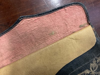 Lot 950 - Rare 18th century Turkish leather wallet