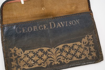 Lot 950 - Rare 18th century Turkish leather wallet