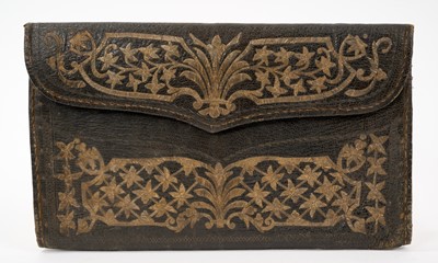 Lot 950 - Rare 18th century Turkish leather wallet
