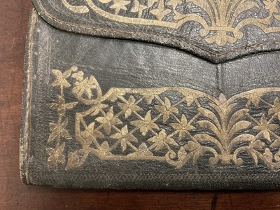 Lot 950 - Rare 18th century Turkish leather wallet
