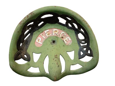 Lot 96 - 'Pierce' painted implement seat, 43cm wide