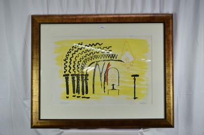 Lot 1151 - John Piper (1903-1992) lithograph - Tickencote, signed Artist’s Proof, 47cm x 67cm in glazed frame