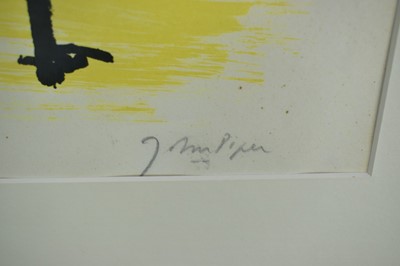 Lot 1151 - John Piper (1903-1992) lithograph - Tickencote, signed Artist’s Proof, 47cm x 67cm in glazed frame