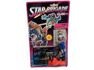 Lot 144 - Hasbro (c1993) Star Brigade GI Joe High Tech Astronaut Fighter Ozone 3 1/2" action figure with accessories, on punched card with bubblepack No.81103 (1)