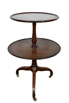 Lot 1381 - George III mahogany dumb waiter