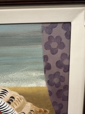 Lot 1033 - *Mary Fedden (1915-2012) oil on canvas - Whitby Harbour, signed and dated '03, 29cm x 39cm, titled and signed to artist's label verso, framed. Provenance: Neptune Fine Art, Derbyshire