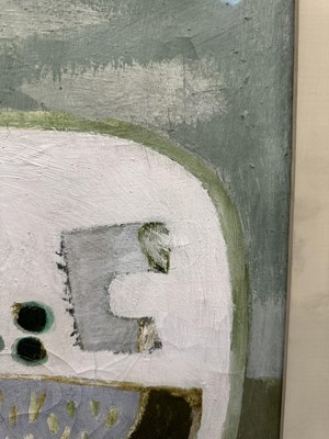 Lot 1032 - *Mary Fedden (1915-2012) oil on canvas - Hyacinth, signed and dated 1975, 41cm x 51cm, signed and titled to artist's label verso, behind glass in gilt frame