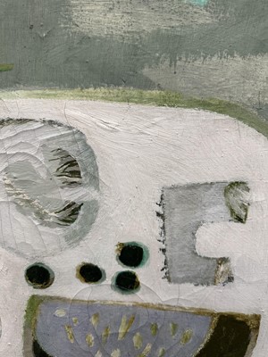 Lot 1032 - *Mary Fedden (1915-2012) oil on canvas - Hyacinth, signed and dated 1975, 41cm x 51cm, signed and titled to artist's label verso, behind glass in gilt frame