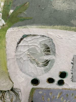 Lot 1032 - *Mary Fedden (1915-2012) oil on canvas - Hyacinth, signed and dated 1975, 41cm x 51cm, signed and titled to artist's label verso, behind glass in gilt frame