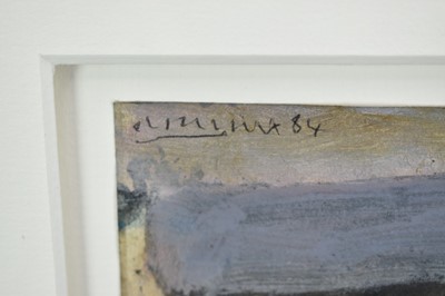 Lot 1112 - Roy Turner Durrant (1925-1998) mixed media on paper - Head, signed and dated '84, 25cm x 20cm, in glazed frame