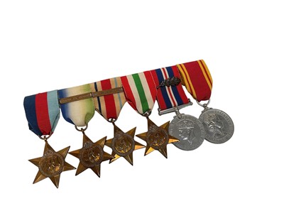 Lot 728 - Second World War Mentioned in Despatches (M.I.D.) medal group comprising 1939 - 1945 Star, Atlantic Star with France and Germany clasp