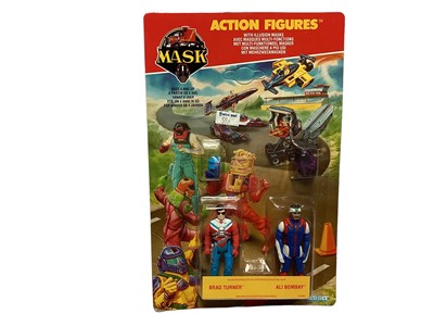 Lot 174 - Kenner Parker (1986) Original M.A.S.K. Series 2 3/4" twin pack action figures, Boris Bushkin & Nevada Rushmore, Brad Turner & Ali Bombay, Hondo Maclean & Vanessa Warfield, Matt Trakker & Julio Lope...
