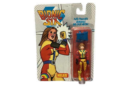Lot 191 - LJN (1986) Bionic Six Bennett Family Helen diecast 3 3/4" action figure, on card with bubblepack (1)