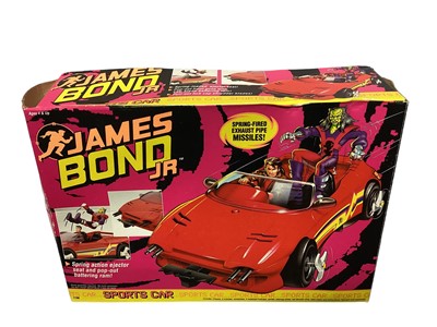 Lot 128 - Hasbro (c1991) James Bond JR Vehicles including Sports Car No.7796, S.C.U.M. Shark No.7791 & Subcycle No.7795, all boxed (3)