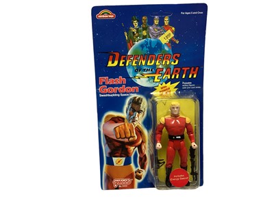 Lot 85 - Galoob (c1985) Defenders of the Earth Flash Gordon (Swashbuckling Space Hero) 5" action figure, on punched card with bubblepack No.5100 (1)