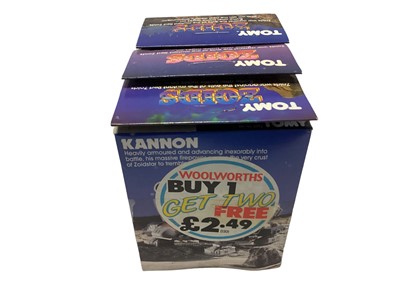 Lot 312 - Tomy (1984-185) Super Zoids Zillion No.2592, Slitherzoid No.2582 & Kannon No.2592, taped together boxes with multibuy sticker (3)