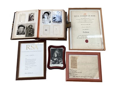 Lot 1476 - Two boxes of music and theatre ephemera and photographs relating to Norman Tattershall baritone relating to his life