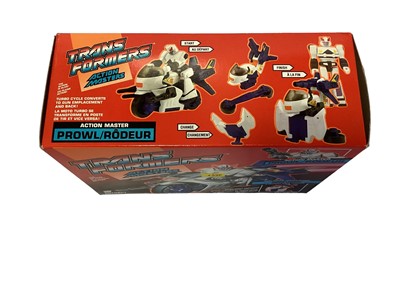 Lot 126 - Hasbro (c1990) Transformers Action Masters Prowl Turbo Cycle (Alternate Mode;Field Artillery Platform) Autobot, boxed No.5921 (1)