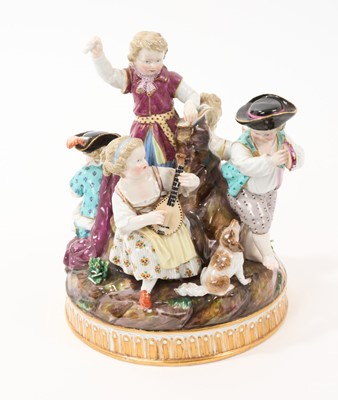 Lot 191 - 19th century Meissen group