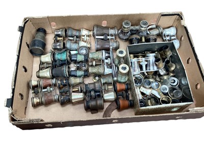 Lot 2408 - Collection of opera glasses, including mother of pearl and enamel
