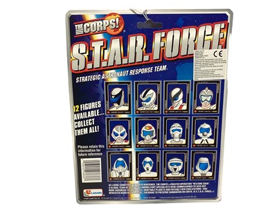 Lot 1898 - Lanard (c1997) The Corps S.T.A.R. Force (Strategic Astronaut Response Team) Cruisers including Cyberfly, Velocitor & Cosmic Cobra, on card with bubblepacks  No.s 3850 (3) / Lanard (c1997) The Corps S.