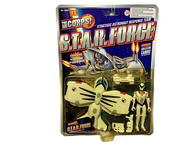 Lot 1898 - Lanard (c1997) The Corps S.T.A.R. Force (Strategic Astronaut Response Team) Cruisers including Cyberfly, Velocitor & Cosmic Cobra, on card with bubblepacks  No.s 3850 (3) / Lanard (c1997) The Corps S.