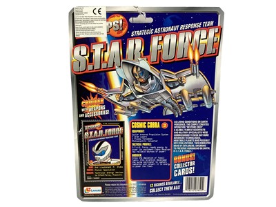 Lot 1898 - Lanard (c1997) The Corps S.T.A.R. Force (Strategic Astronaut Response Team) Cruisers including Cyberfly, Velocitor & Cosmic Cobra, on card with bubblepacks  No.s 3850 (3) / Lanard (c1997) The Corps S.