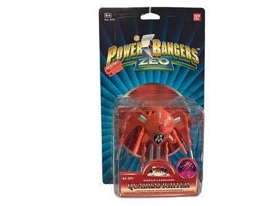 Lot 1817 - Ban Dai  (c1996) Saban's Power Rangers Zeo including Zeo Zord V No.2590 & Quadrafighter, Drill Master & Cogs, all on card with bubblepack No.2570 (4)
