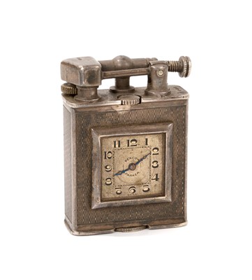 Lot 871 - A silver Parker Beacon (Dunhill) lighter, c.1930, import marks Alfred Dunhill Ltd