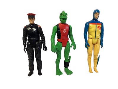 Lot 1828 - Palitoy Action Man Action Force action figures including Kraken, Black Major, Red Shadow (x8), Z Force & Frogman (15)