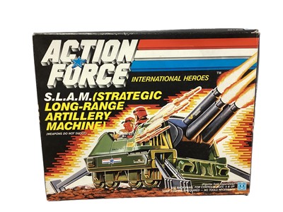 Lot 1829 - Hasbro (c1988) Action Force International S.L.A.M. (Strategic Long-Range Artillery Machine) , boxed No.6172, plus G I Joe Lazer Battle Game Kit, boxed (2)